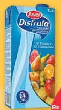 Juver Disfruta 10 Fruits + 10 Vitamins, Exotics Red, Tropical Fruits 1L