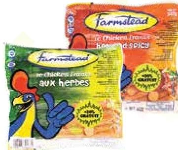 Farmstead Chicken Franks aux Herbes / Hot & Spicy 340g +20% FREE