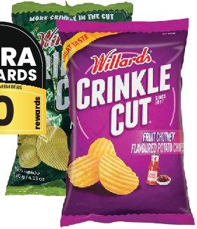 Willard's Potato Chips All Refs (120G)