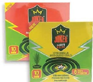 Joker Mosquito Coils Regular/Citronella x10 (2 Refs)