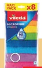 Vileda Microfibre Colours Cloths x8