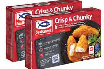 Sea Harvest Frozen Seafood-500G Crisp & Chunky Hake Fillet