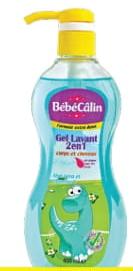 BEBECALIN GEL LAVANT CORPS ET CHEVEUX 400ML (GAMME)