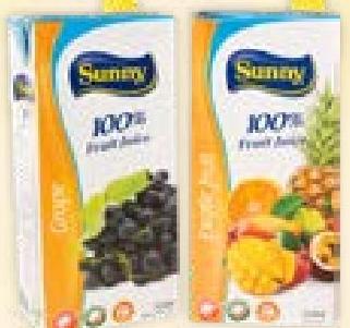 Sunny 100% Fruit Juice 1lt