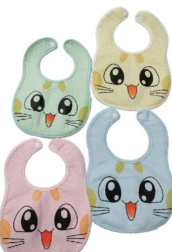 Baby Bib Snap Button 19 X 24.5CM