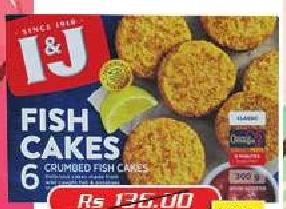 I&J Fish Cakes 6 Crumbed Fish Cakes 300g