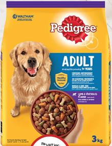 Pedigree Adult Dog Food 3kg
