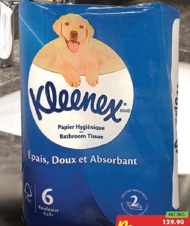 Kleenex Carrier Bag Toilet Paper x6 2Ply