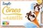 Simplé Cones Vanilla Ice Cream 8 Cones - 550g