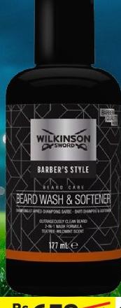 Wilkinson Sword Barber's Style Beard Wash & Softener 177ml