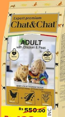 Chat & Chat Expert Premium Adult with Chicken & Peas Cat Food 2kg