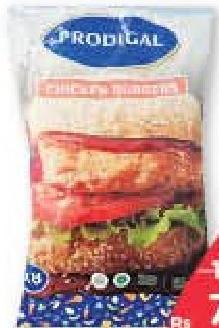 Prodigal 8 Uncoated Chicken Burgers 400 g