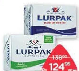 Lurpak Butter Salted, Unsalted, Organic Block Unsalted 200 g