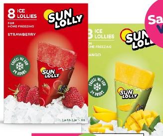 Sun Lollies 8 Ice Lollies x 60ml