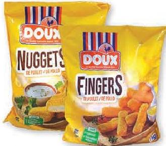 Doux Chicken Fingers Steak/Nuggets 1kg