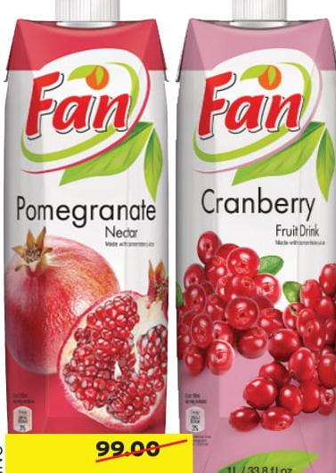 Fan Juice Pomegranate / Cranberry 1LT