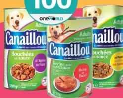 Canailou Bouchees en Sauce / Terrine avec Morceaux pour Chien 1200g - 1230g