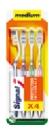 Signal Toothbrush, Lot of 4, Medium/Soft