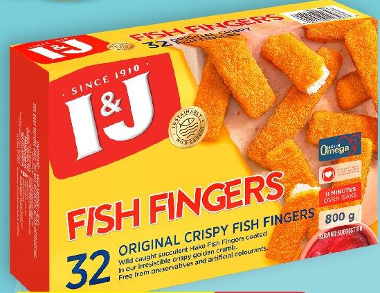 I&J Fish Fingers 800g