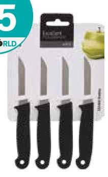 Excellent Houseware Stainless Steel Peeling Knife Set of 4 16cm