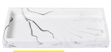 Marble Effect Bathroom Tray