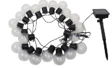 Guirlande Guinguettes Solaire, Length: 5m, 20 Bulbs