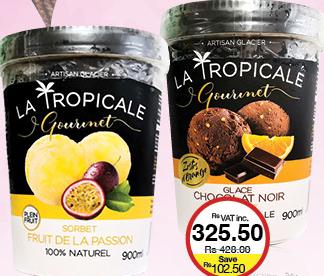 La Tropicale Gourmet Glace / Sorbet all refs - 900ml