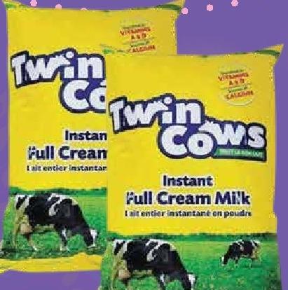 Twin Cows Instant Full Cream Milk Powder 1kg
