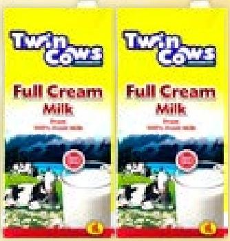 Twin Cows Full Cream Milk 1L