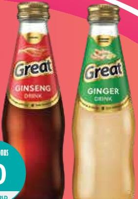 Great Ginger/Ginseng Drink 250ml