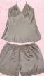 Ensemble shorty + cacao de nuit satin