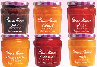 Bonne Maman Intense Apricot/Figue/Fraise/Fruits Rouges/Orange Amère/Pêche - 335g