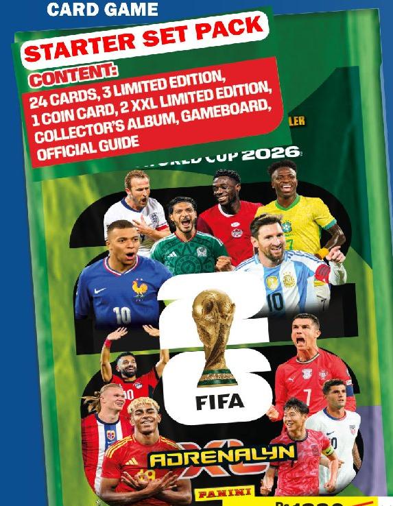 Panini FIFA WC26 Adrenalyn Card Game Starter Set Pack