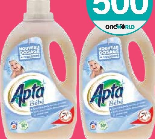 Apta Lessive Liquide Concentré pour Bébé 1.5L