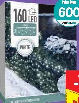 160 Outdoor LED Lights White 2m