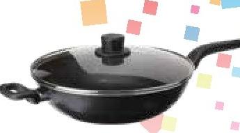 Tefal Frying Wok with Glass Lid 32cm EASYWOK 32