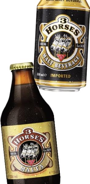 3 Horse Dark Malta Can / Pint 330ml