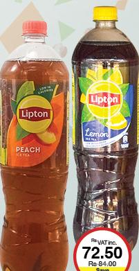 Lipton Ice Tea all refs - 1.5L