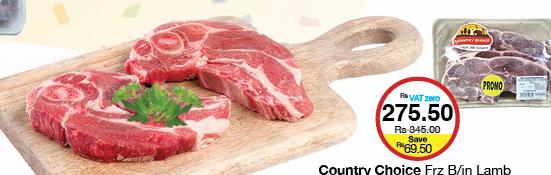 Country Choice Frz B/in Lamb BBQ Chops Shoulder - 500g