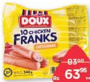 Doux Chicken Franks Original 340 g