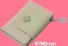 Portefeuille avec fermeture bouton pression