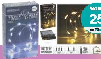 20 Indoor Led Lights White / Warm White 95cm
