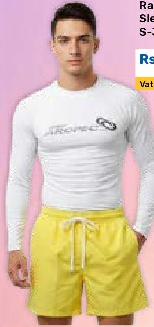 Rashguard Long Sleeve White Size S-3XL
