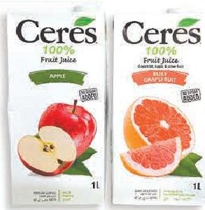 Ceres 100% Fruit Juice Apple & Ruby Grapefruit