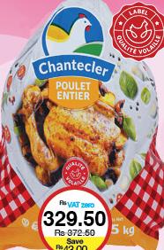 Chantecler Poulet Entier Surgelé - 1.5kg