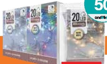 20 Indoor LED Lights with Timer Multicolor/White/Warm White 2m