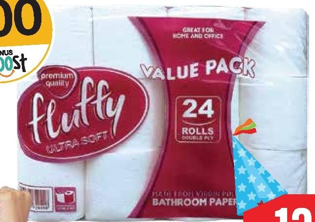 Fluffy Value Pack Toilet Paper x24 Rolls