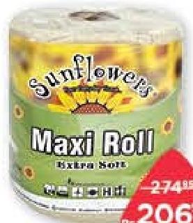 Sunflowers Maxi Roll Tissue Paper Brown Colour 600 g