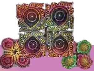 RM Fancy Diya No. 4, 5 & 6 Set of 4
