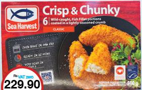 Sea Harvest Crisp & Chunky Classic /Lemon/ Garlic & Herb - 500g